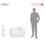 مخزن آب 200 لیتری افقی تهران پلیمر یارا