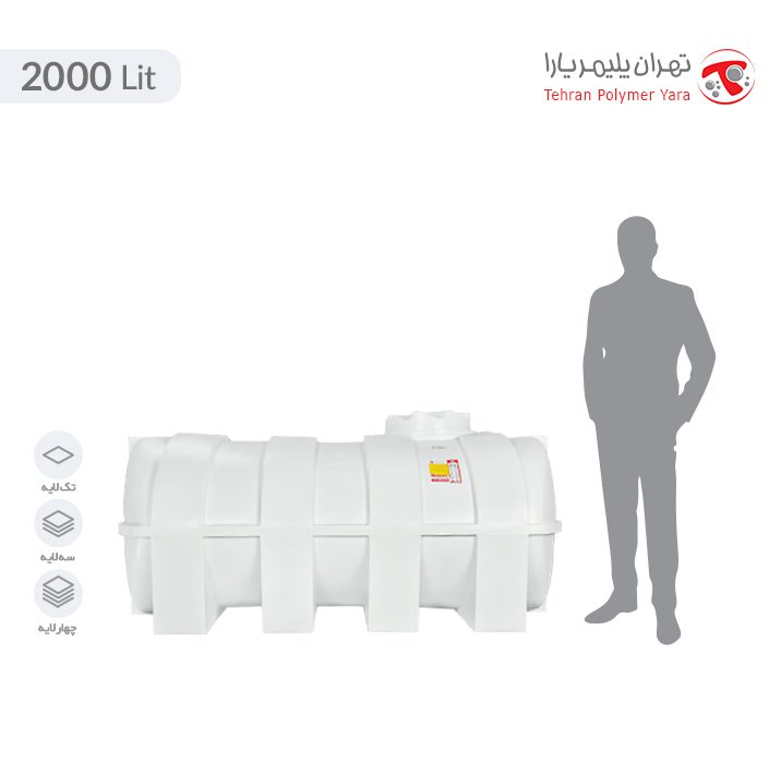 مخزن آب 2000 لیتری بیضی تهران پلیمر یارا - البرزمخزن