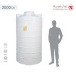 مخزن آب 2000 لیتری عمودی بلند تهران پلیمر یارا