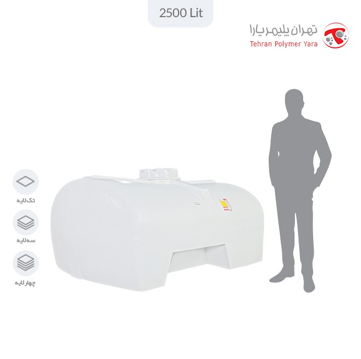 مخزن آب 2500 لیتری نیسانی تهران پلیمر یارا - البرزمخزن
