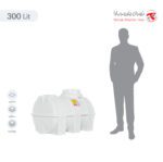 مخزن آب 300 لیتری افقی تهران پلیمر یارا