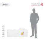 مخزن آب 300 لیتری مکعبی تهران پلیمر یارا