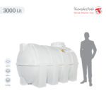 مخزن آب 3000 لیتری افقی تهران پلیمر یارا