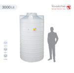 مخزن آب 3000 لیتری عمودی بلند تهران پلیمر یارا