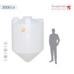 مخزن آب 3000 لیتری قیفی تهران پلیمر یارا