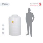 مخزن آب 750 لیتری عمودی کوتاه تهران پلیمر یارا