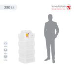 مخزن آب 300 لیتری آسان رو مکعبی تهران پلیمر یارا