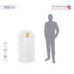 مخزن آب 300 لیتری آسان رو مکعبی تهران پلیمر یارا