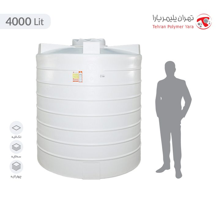 مخزن-4000-لیتری-عمودی-کوتاه-(1) مخزن آب 4000 لیتری عمودی کوتاه تهران پلیمر یارا - Image 1