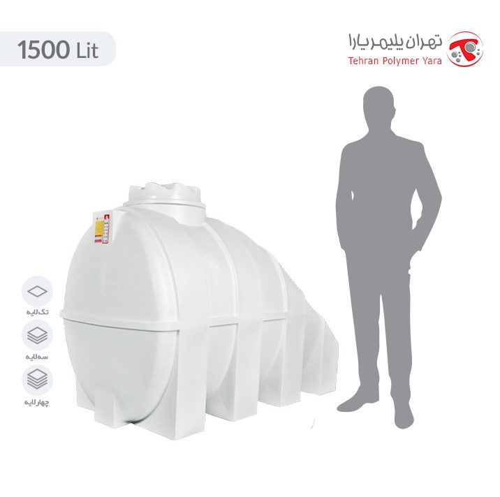 مخزن آب 1500 لیتری زیرپله تهران پلیمر یارا - البرزمخزن