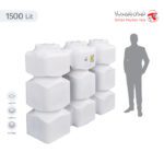 مخزن آب 1500 لیتری آسان رو مکعب تهران پلیمر یارا